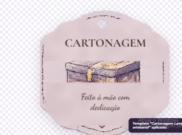 Tag ampla para cartonagem